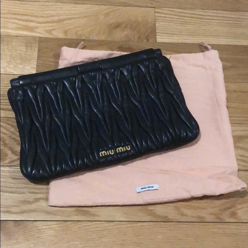 Authentic Miu Miu iconic clutch